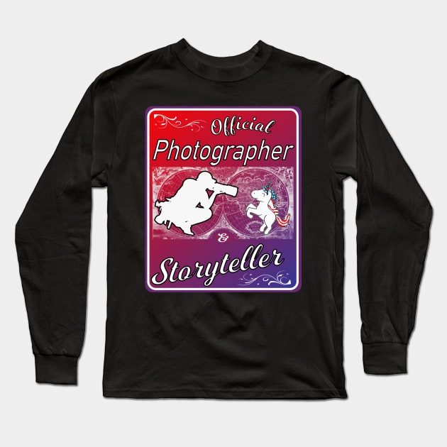 Official Photographer Storyteller Long Sleeve T-Shirt by AtkissonDesign